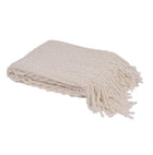 Woven Knit Tassel Throw