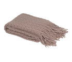 Woven Knit Tassel Throw