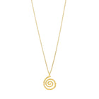 STILL recycled spiral pendant necklace