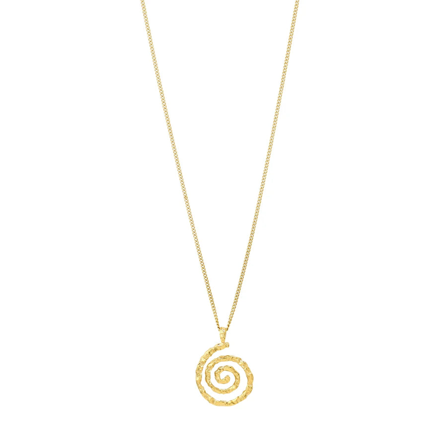 STILL recycled spiral pendant necklace