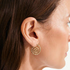 STILL recycled small spiral earrings