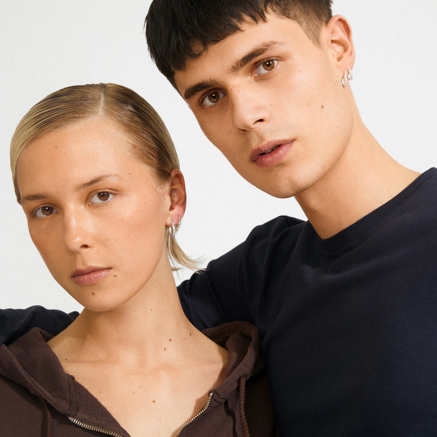 Sense Hoop Earring 2-in-1 Earrings