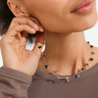 HERE semi-precious stones necklace
