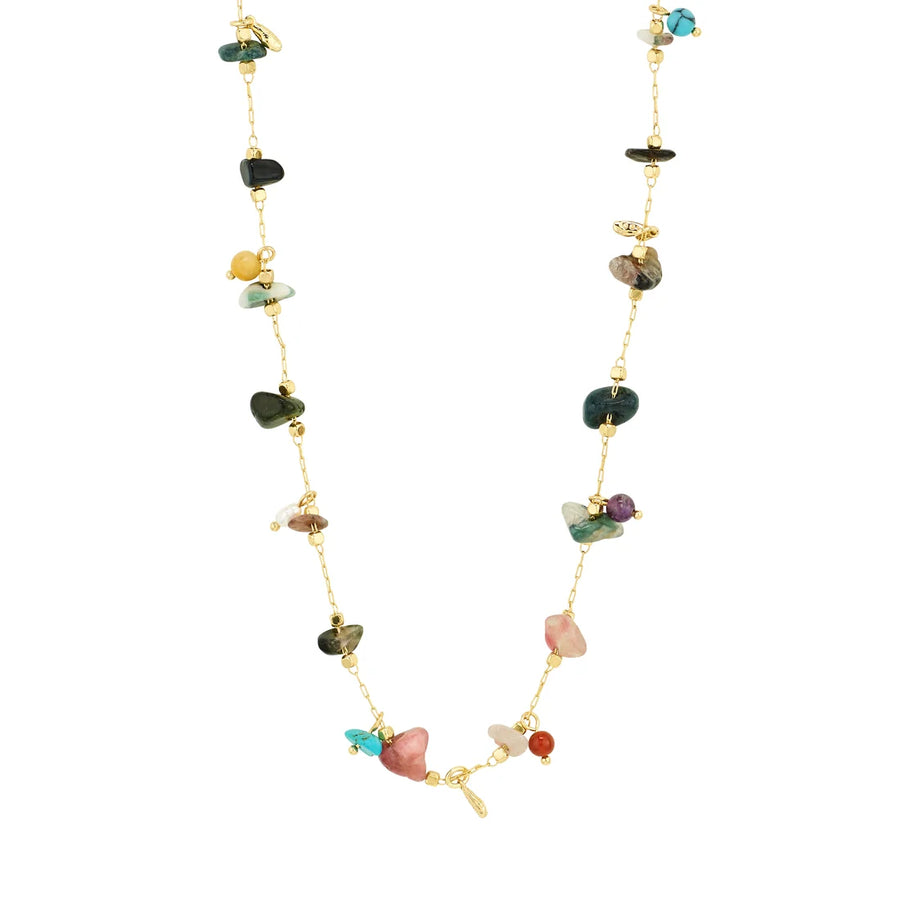 HERE semi-precious stones necklace
