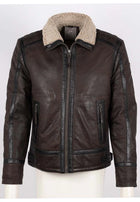 Anchorage CF Leather Jacket Dark Brown