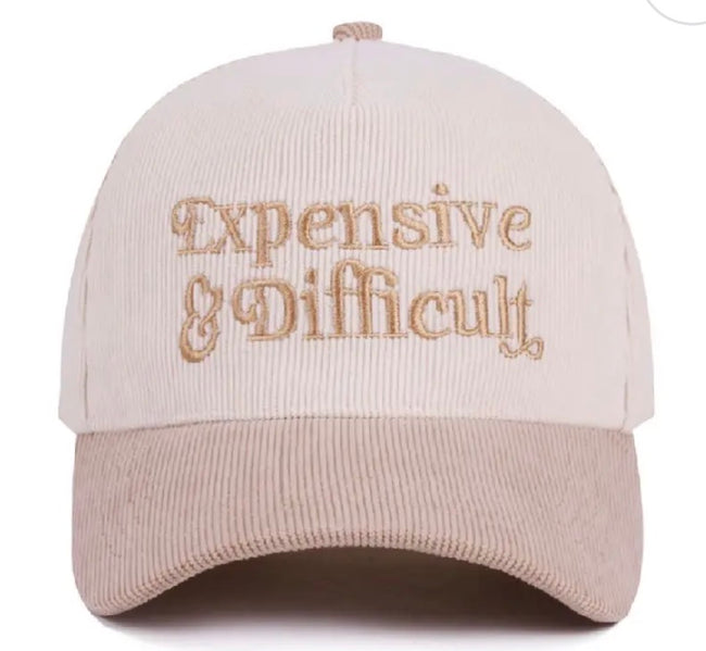 Expensive & Difficult Two Tone Corduroy Cap