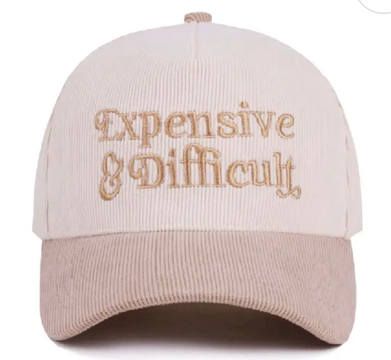 Expensive & Difficult Two Tone Corduroy Cap