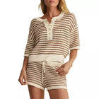 Kylo Striped Pullover Sweater Taro