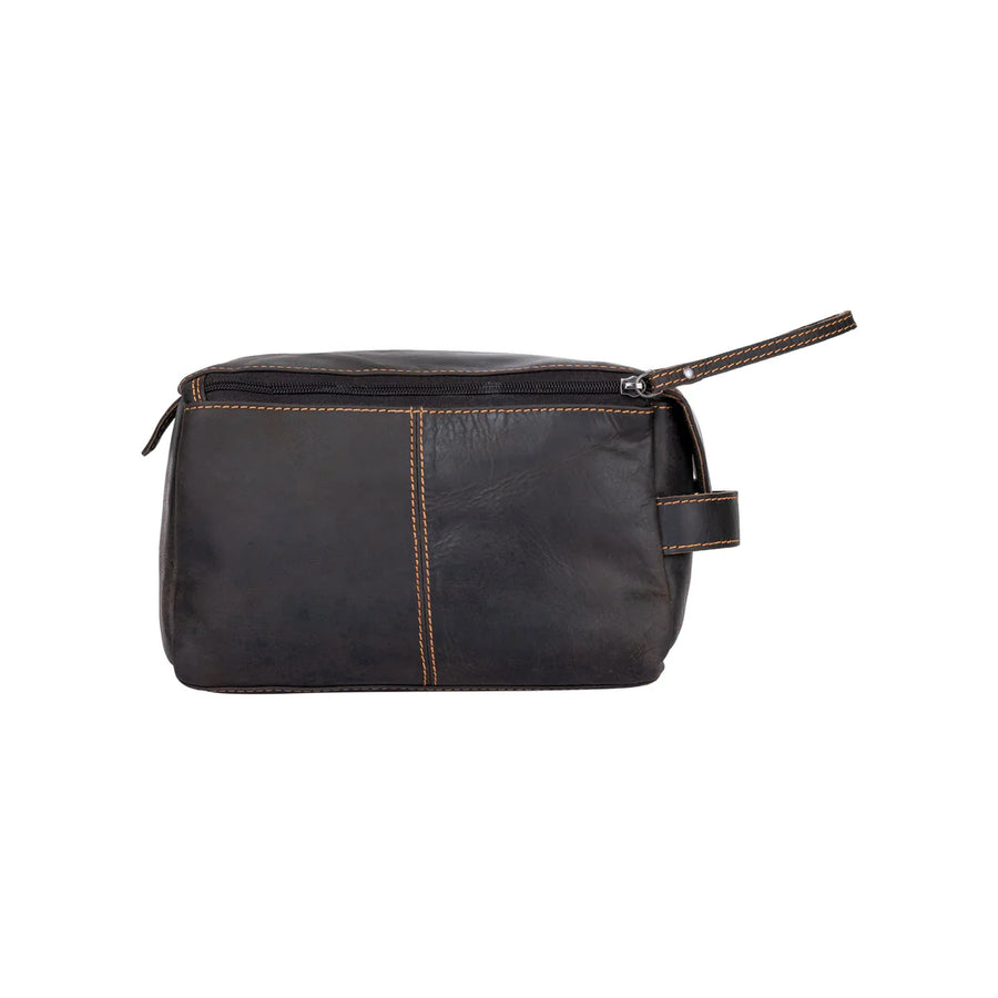 Leather Travel Wash Bag