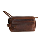 Leather Travel Wash Bag