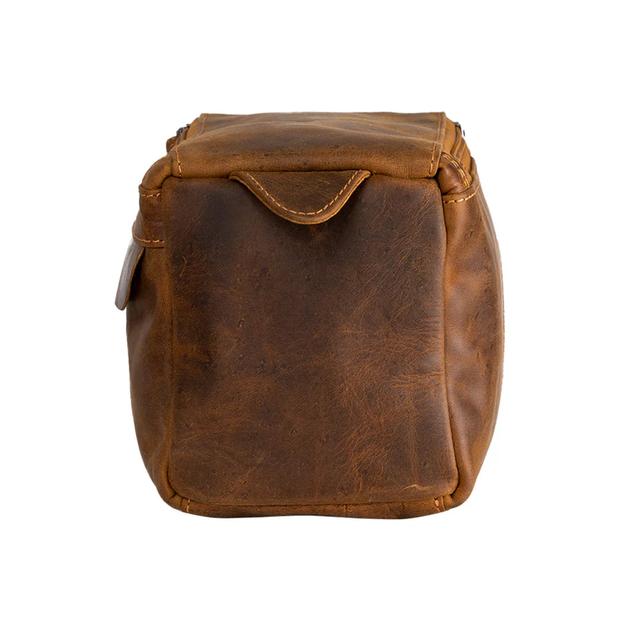 Leather Travel Wash Bag