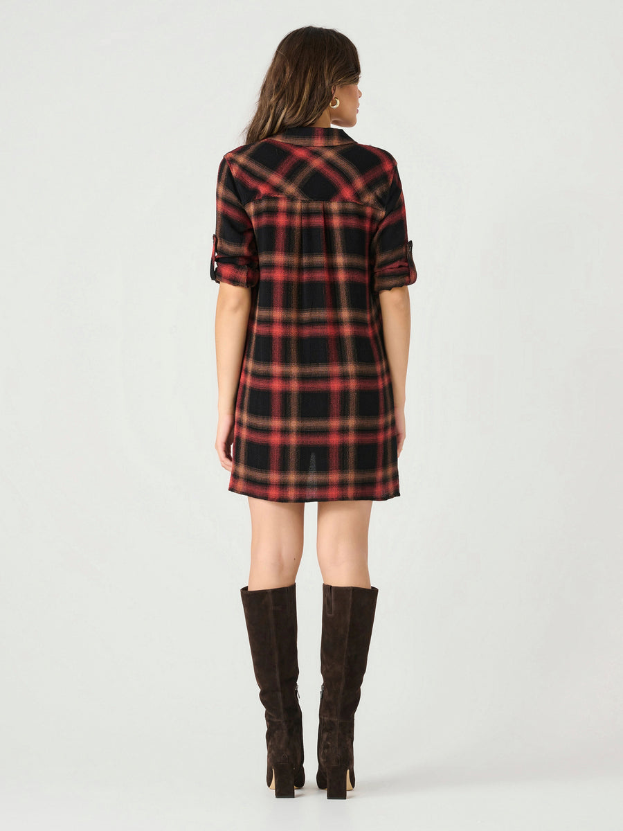 2322506 D LS Roll Tab Shirt Dress