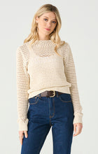 2427022T LS Mockneck Crochet Sweater