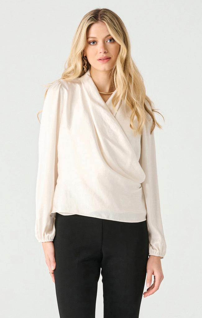 2423718 T LS Soft Wrap Blouse