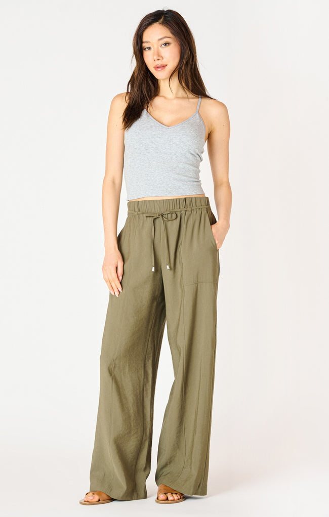 2522713 D Belted Wide Leg Flowy Pant