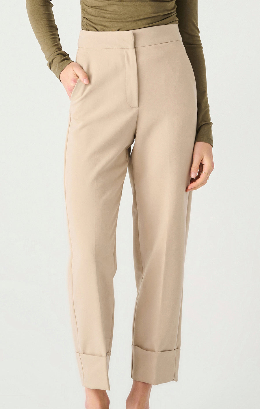 2422707 T Cuffed Straight Leg Pant