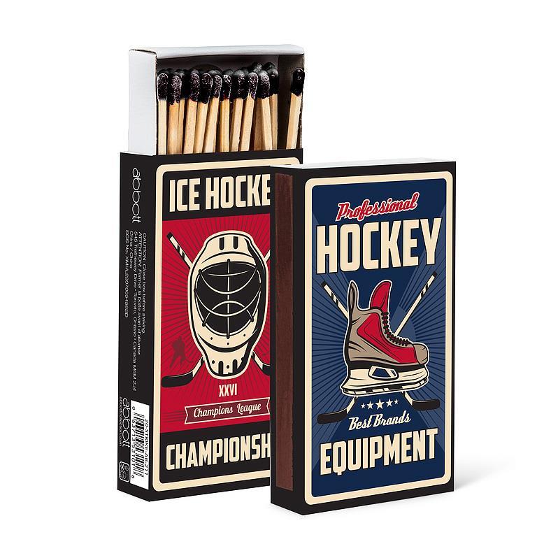 Retro Hockey Print Matches. 45 Sticks