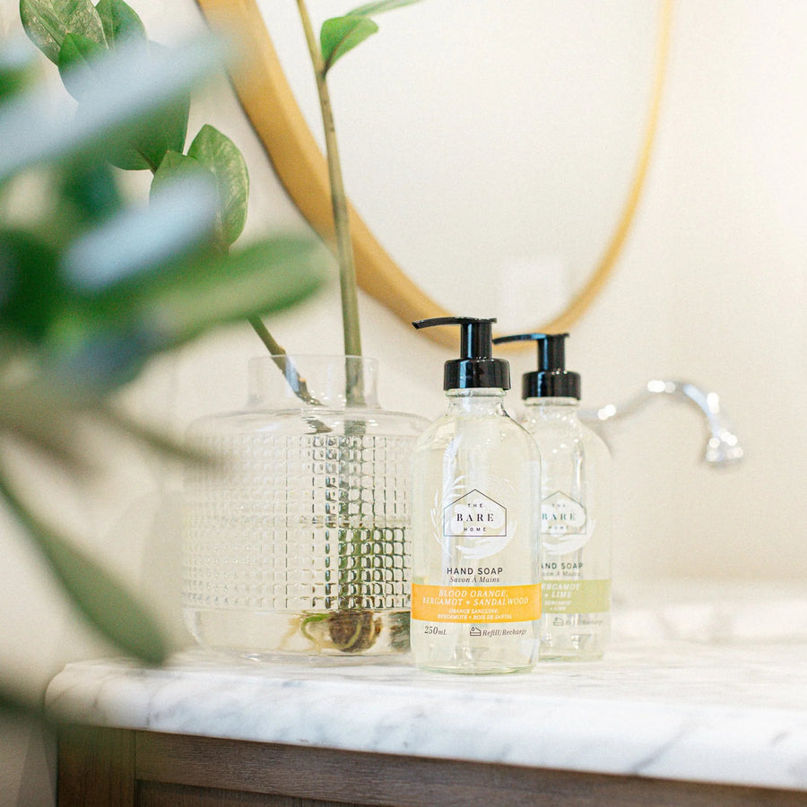 Hand Soap in Glass Bottle