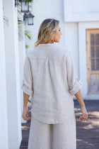 6684 Beige Vivian Button Down