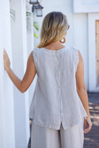 ART-17962 Beige Maeve's Elastic Tank