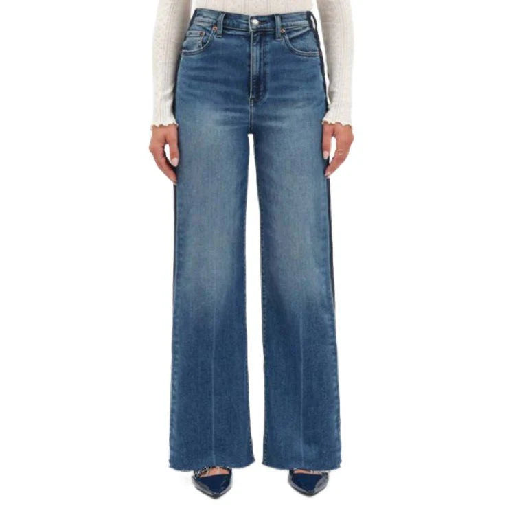 Far Out - High Rise Wide Leg - Tuxedo