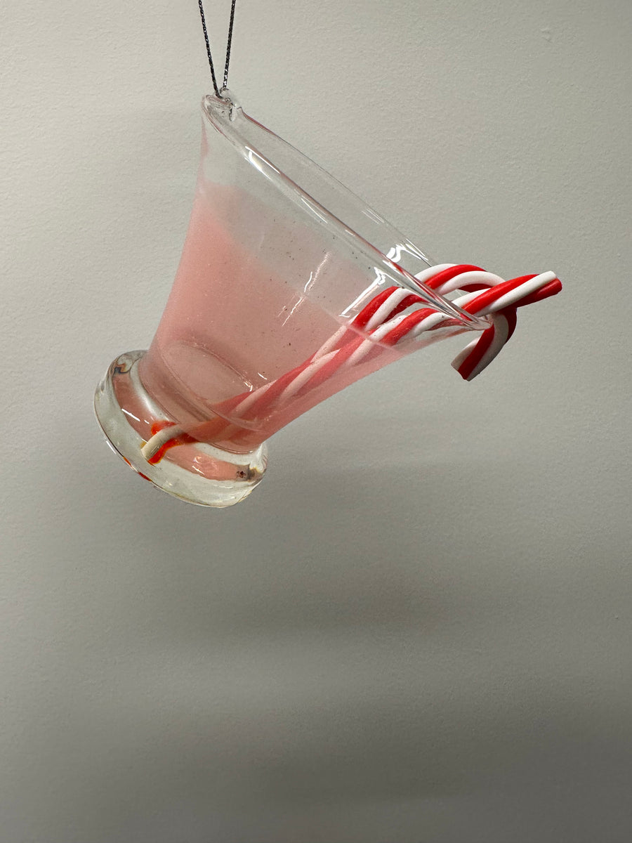 5.25" Peppermint Cocktail Ornaments