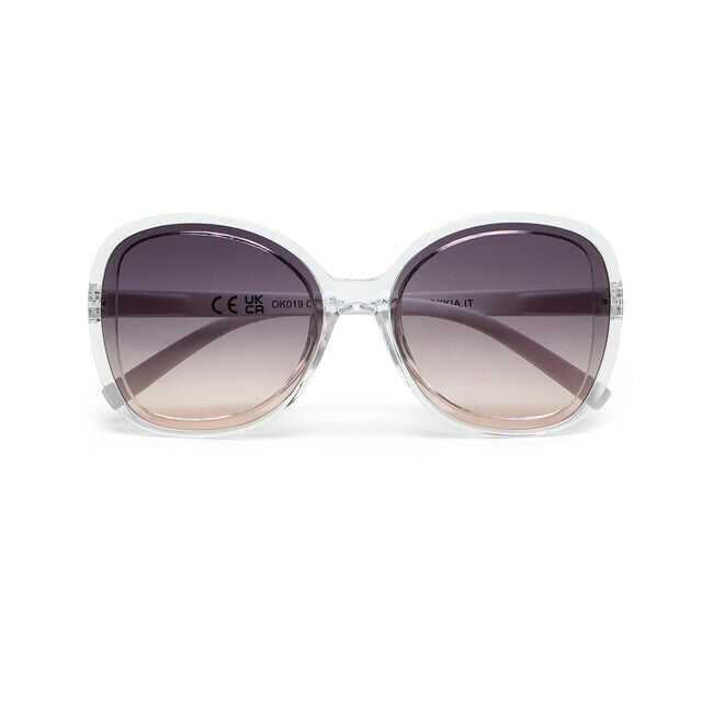 OK019- Transparent Clear (Black lens)