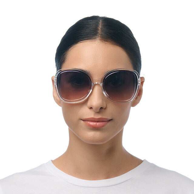 OK019- Transparent Clear (Black lens)