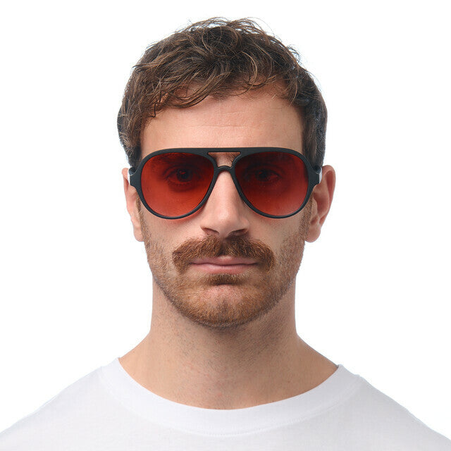 OK021- Alessio Black (Red Lenses)
