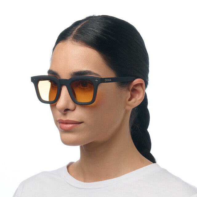 OK068 - Firenze Havana Black (Yellow Lenses)