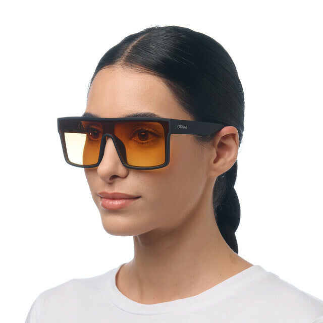 OK033 - Tokyo Black (Yellow Lenses)