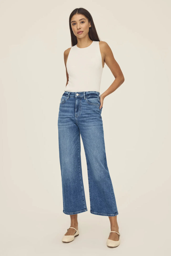 ICN - Cropped Wide Leg Jeans - Cross Roads