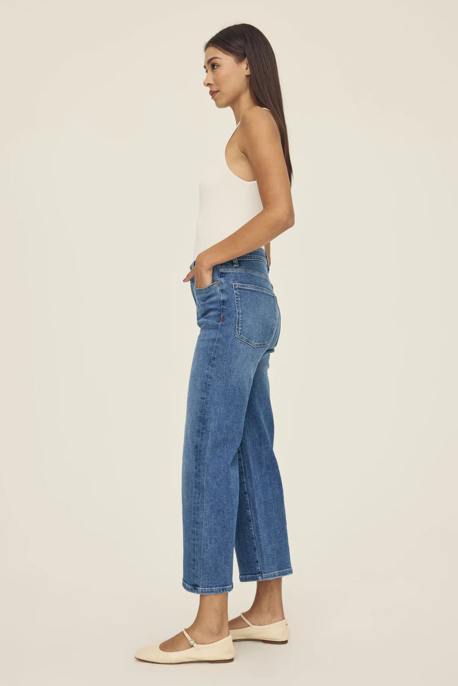 ICN - Cropped Wide Leg Jeans - Cross Roads