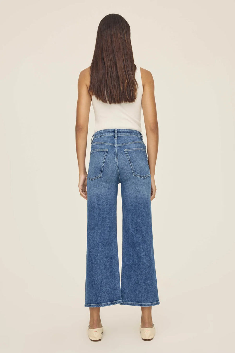 ICN - Cropped Wide Leg Jeans - Cross Roads