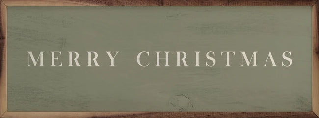 Merry Christmas Typewriter - Green 12x4