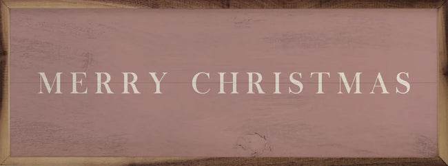 Merry Christmas Typewriter - Pink 12x4