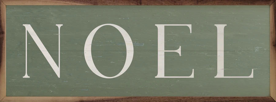 Noel Typewriter - Green 12x4