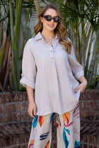 17975 Buttoned Elegance Top