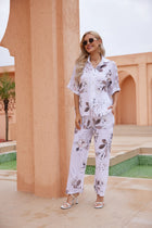 4998SF Sylvie's Sepia Leaves Pants