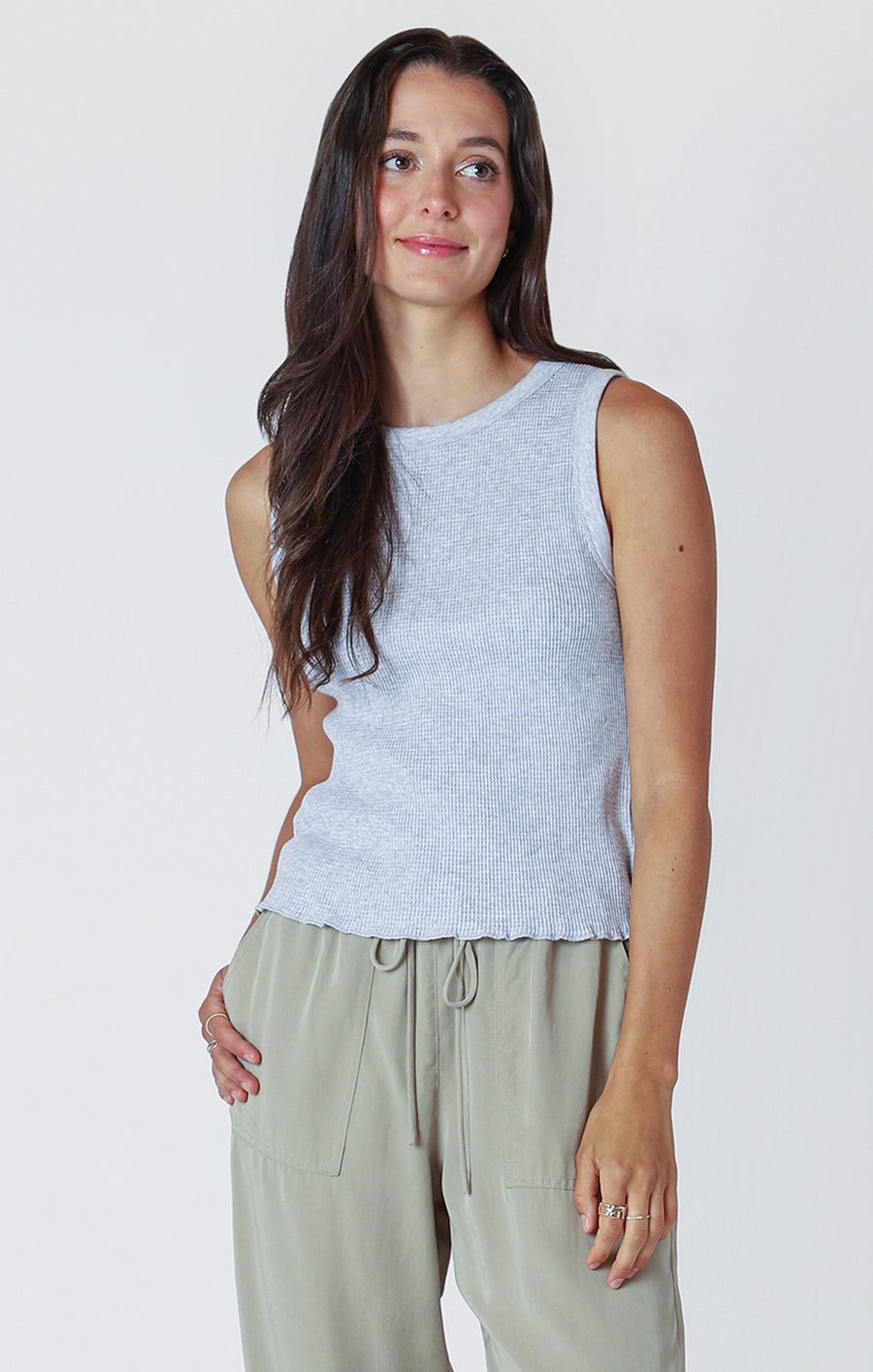 2524304 D Waffle Knit Tank