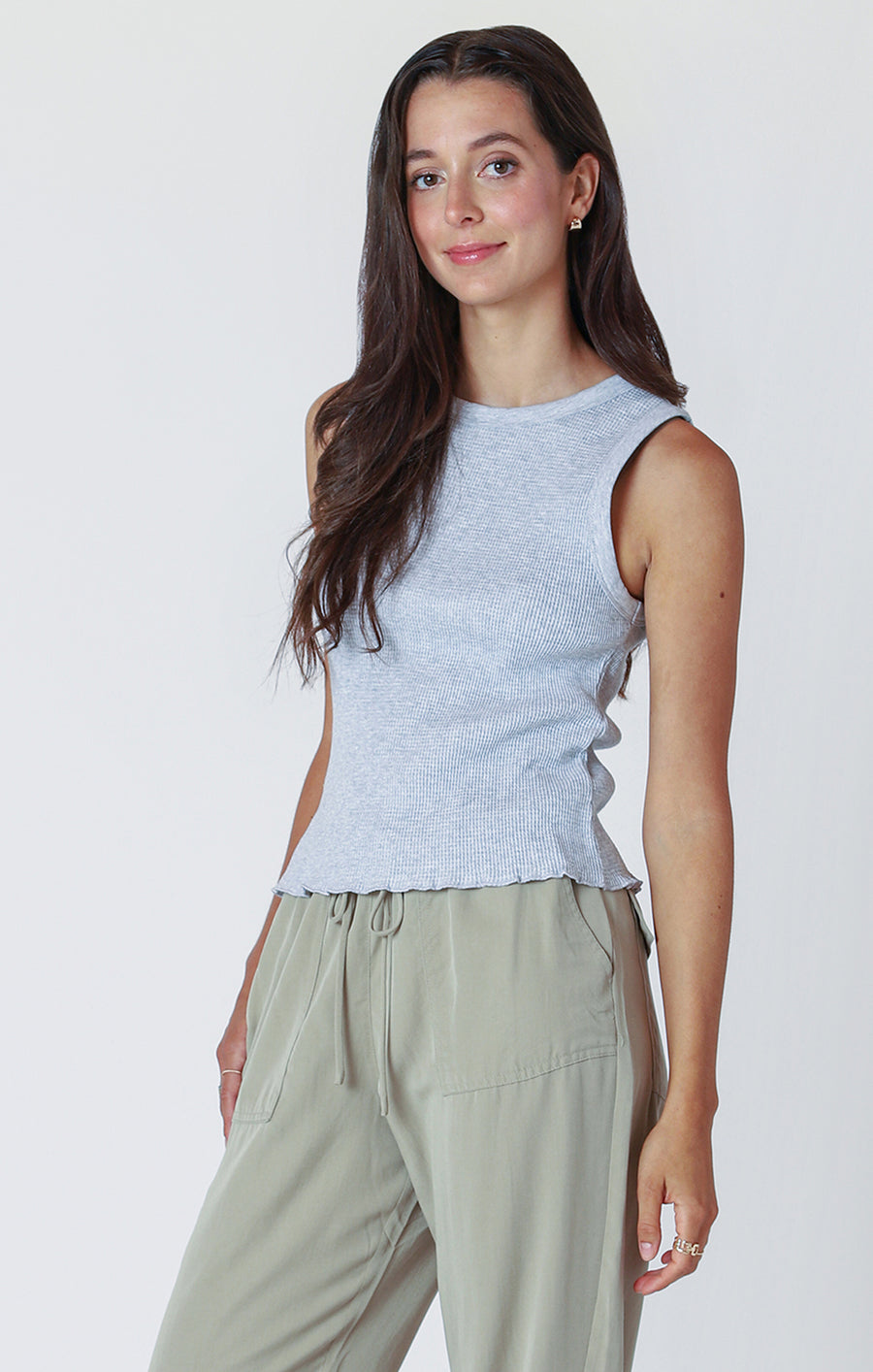 2524304 D Waffle Knit Tank