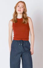 2624300D Ribbed Tank Burnt Orange