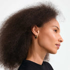 KAIROA recycled chunky hoop earrings