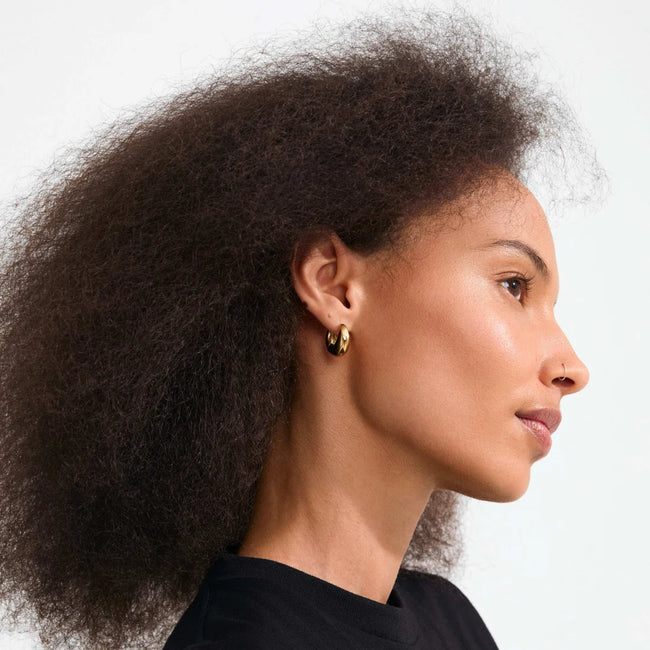 KAIROA recycled chunky hoop earrings