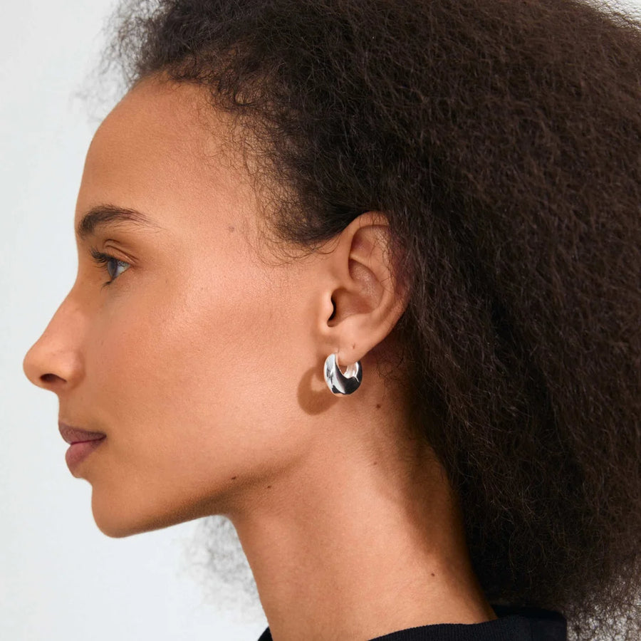 KAIROA recycled chunky hoop earrings