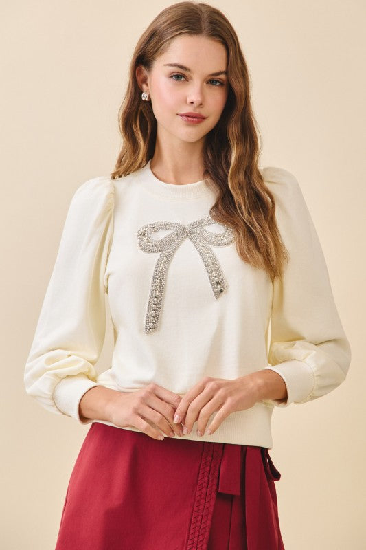 Bow Sweater Cream