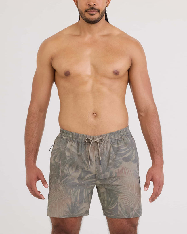 Sea To Shore 2IN1 Volley Short 6" - Palm Canopy Khaki