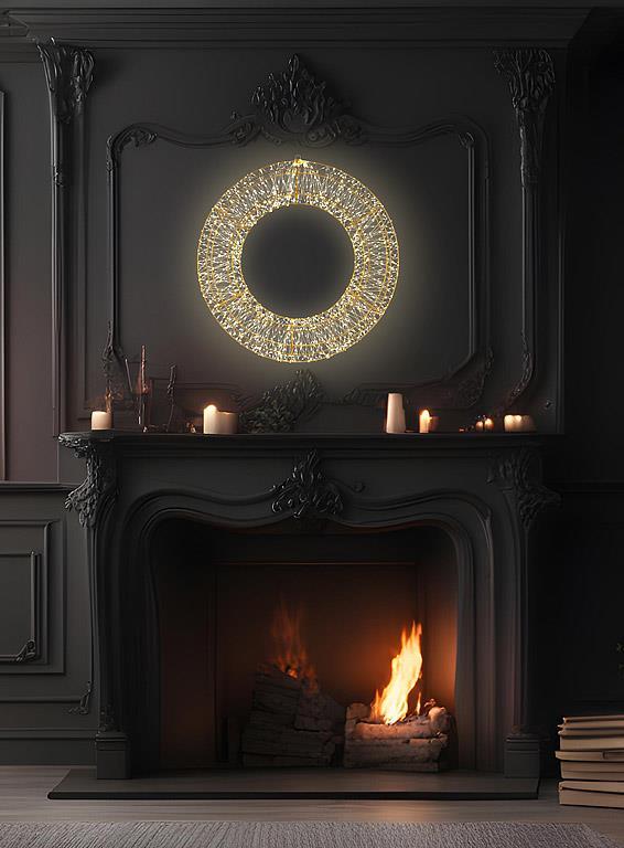 Large 2400L Micro LED Wreath