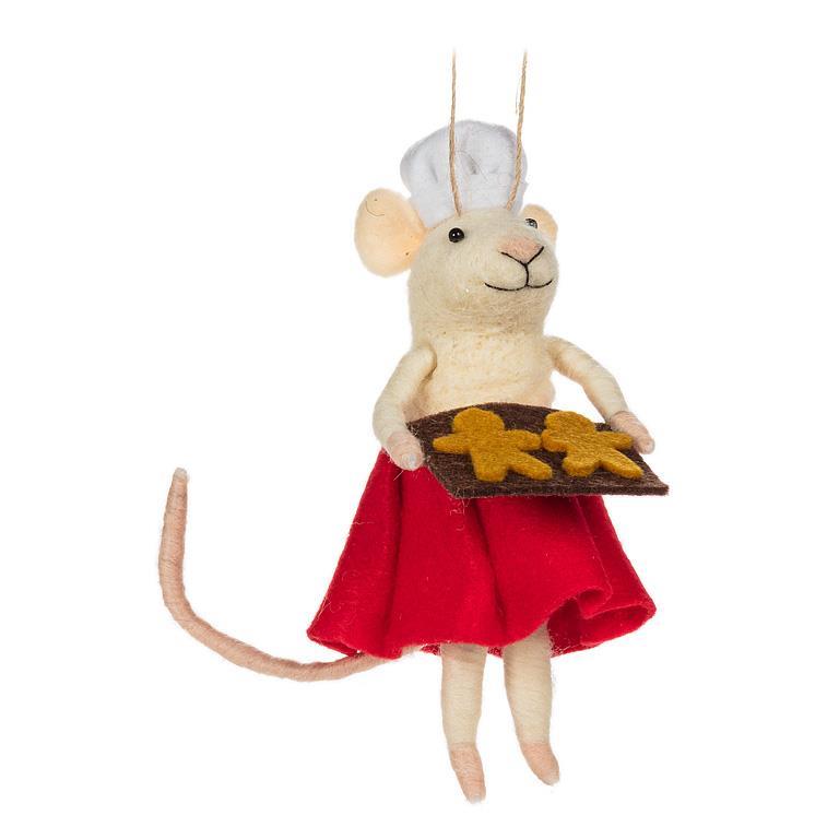 Pastry Chef Mouse Ornament