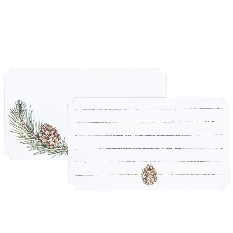 50pc Pinecone Mini Note Cards